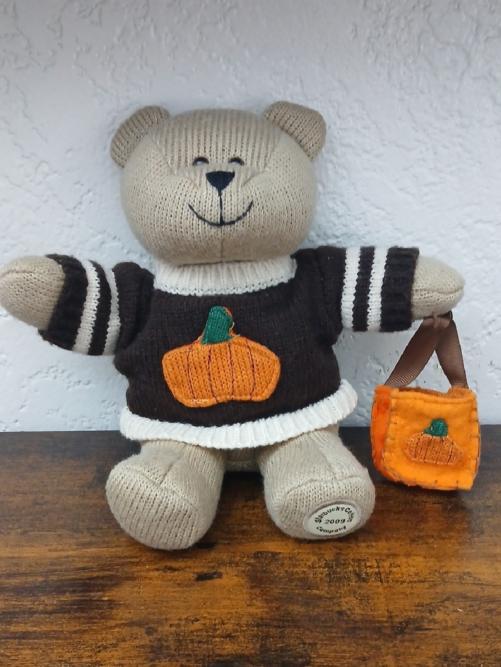 Starbucks 2009 85th Edition Barista  Bear Collection Pumpkin